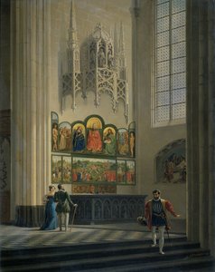 ゲントの聖バーフ大聖堂にあるファン エイク兄弟によるゲントの祭壇画 作： Pierre François De Noter