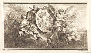 ルイ15世の王家の紋章 作： Pierre François Tardieu or Jacques Nicolas Tardieu after François Boucher