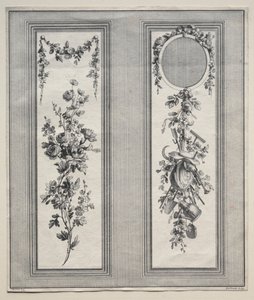 庭の飾り。 作： Pierre Gabriel Berthault