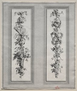 庭の飾り。 作： Pierre Gabriel Berthault