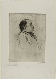 ドガの肖像 作： Pierre Georges Jeanniot