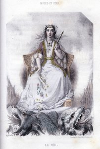 妖精-G.スタールが描いた「神話の女性たち」の中で、メリーとCte Foelixが描いたもの、Ed.G. de Gouet 作： Pierre Gustave Eugene Staal