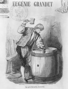 クーパー神父、クーパー、オノレドバルザックの「ユージニーグランデ」のイラスト（1799〜1850年）