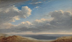 ローマのカンパーニャの雲の研究 作： Pierre Henri de Valenciennes