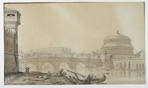 皇帝ハドリアヌスの陵墓を収容するローマ時代のサンタンジェロ城（Castel Sant