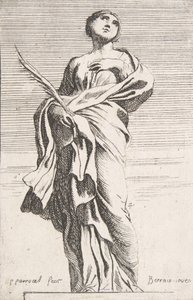 立っている女性像、約。 1739-40 年頃。 1739-40。