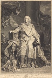 ジャック・ベニーニュ・ボシュエ 作： Pierre Imbert Drevet after Hyacinthe Rigaud