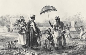 Comerciantes de escravos com crianças, de 