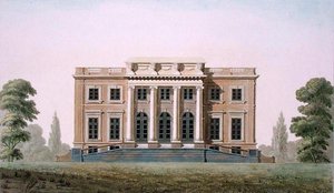 Oudenaarde近くのWannegemのChateau、Pierre Jacques Goetghebuer著「Choix des Monuments, Edifices et Maisons les plus remarquables du Royaume des Pays-Bas」1827年発行（アクアチント）より（189235も参照）