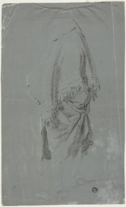 後ろから見たショールの女性 作： Pierre Jacques Volaire