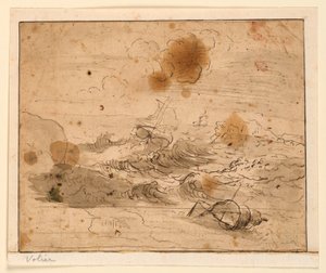 嵐の海景 作： Pierre Jacques Volaire