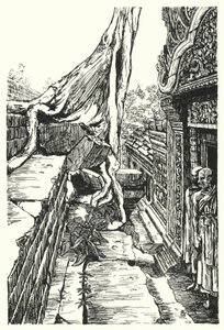 2階にはバフーン（彫刻）。 作： Pierre Jeannerat de Beerski