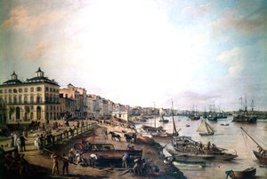 フランス、ボルドー港、1804 作： Pierre Lacour the Elder