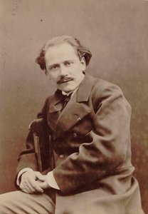 作曲家ジュール・マスネの肖像 1842～1912年、1880年。 作： Pierre Lanith Petit