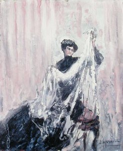 黒い服の女」1900年頃（油彩・キャンバス）