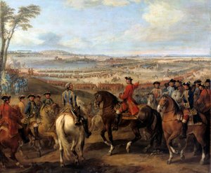 オーストリア継承戦争（1740年～1748年）。"Battle of Lawfeld, July 2 作： Pierre Lenfant