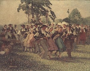 ポンティヴィでのダンス 作： Pierre Louis Cadre