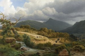 バーデン・バーデンの墓地 作： Pierre Louis Dubourcq