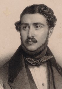 作曲家テオドール・ラバレの肖像1805-1870。