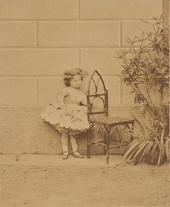 まだ素朴な椅子、1860 年代。 作： Pierre Louis Pierson