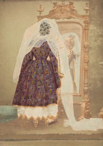[ジュディスとしてのゴールドピケドレスの伯爵夫人]、1860年代。 作： Pierre Louis Pierson