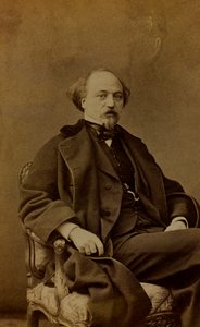 フランスの画家、ジャンピエールアレクサンドルアンティニャの肖像。訪問カード 作： Pierre Louis Pierson