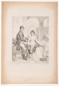 モリッツ・フォン・フリースと彼の妻の肖像 ジェラール男爵の歴史的肖像画のコレクション（シリーズタイトル） Collection des Portraits historiques de Mr. ル・バロン・ジェラール（シリーズタイトル） 作： Pierre Michel Adam