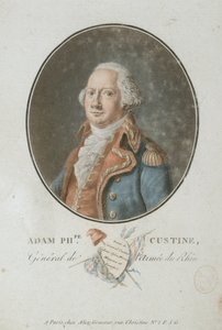 アダム・フィリップ・ド・クスティーヌ伯爵 1740年～1793年 作： Pierre Michel Alix