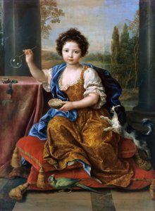 Louise Marie de Bourbon 1674-1681、オルレアン公爵夫人 作： Pierre Mignard