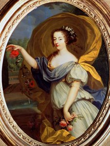 ヴァリエール公爵夫人のフローラとしての肖像、17世紀。 作： Pierre Mignard