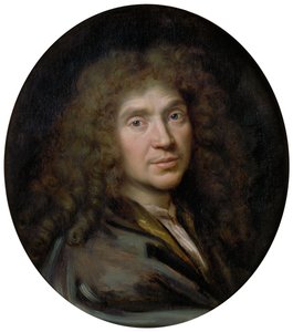 著者の肖像画Moliére1622-1673、ca 1658 作： Pierre Mignard