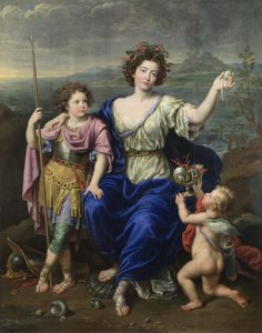 セーヌレー侯爵と2人の息子、1691年 作： Pierre Mignard