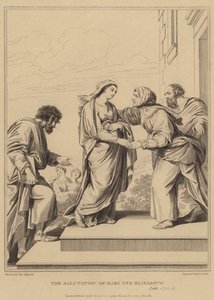 メアリーとエリザベスの挨拶、ルーク 作： Pierre Mignard