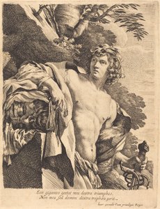 ゴリアテの頭を持つダビデ 作： Pierre Mignard I after Simon Vouet