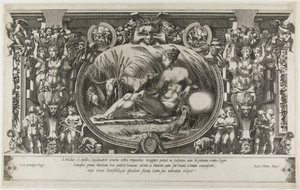 フォンテインブローのニンフ、1554年 作： Pierre Milan