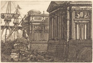 架空の港のシーン 作： Pierre Moreau