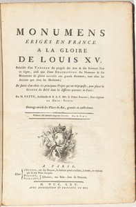 ルイ15世の栄光のためにフランスに建てられたモニュメント、その前にこの治世下での芸術と科学の進歩の表、... 作： Pierre Patte