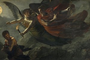詳細：犯罪を追う正義と神の復讐 作： Pierre Paul Prudhon