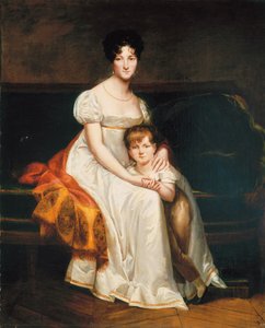 1814年にルイーズキャサリンエレオノーレデラプレーニュと言われる女性の肖像 作： Pierre Paul Prudhon