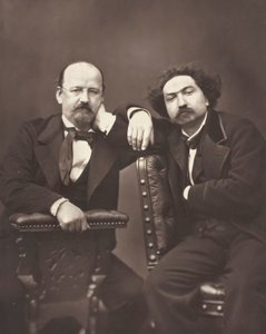 エミール・エルクマン フランスの作家、1822年～1899年、アレクサンドル・シャトリアン フランスの作家、1826年～1890年、c. 1876年 作： Pierre Petit
