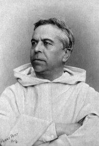 ドミニカ共和国の修道士Henri Didonの肖像（1890-1900年頃）（モノクロ写真
