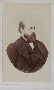 Henri Murger 1822-1861 の肖像、1861 年。 作： Pierre Petit