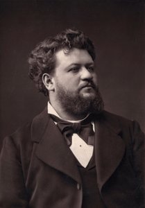 フランスのバリトン歌手、ジャン・ラサール（1847-1909）の肖像。フォトグリプティ・グーピル。ピエール・ペペティによる19世紀末の写真。 作： Pierre Petit