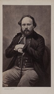 ピエール＝ジョセフ・プルードンの肖像、1809～1865年、1860年頃。 作： Pierre Petit
