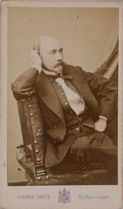 作曲家エメ・マイヤールの肖像 1817-1871. 作： Pierre Petit