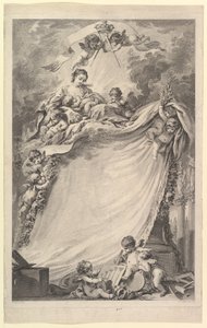 ボルドーのフリーメイソンの卒業証書、1765-66。 作： Pierre Philippe Choffard