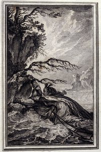 La fiancee du roi de Garbe - in the "Tales et nouvelles en vers" by Jean La Fontaine.1776.イラスト：P.P.Choffard 作： Pierre Philippe Choffard