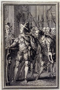 モナリザ - ジャン・ラ・フォンテーヌの「詩による物語と短編」の中で。1776.イラスト：P.P.Choffard 作： Pierre Philippe Choffard