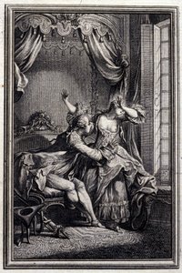 Richard Minulto - Jean La Fontaineの「Tales et nouvelles en vers」にて。1776.挿絵はP.P.Choffard。 作： Pierre Philippe Choffard