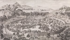 ウシュ・トルファン酋長と彼の都市の敗北、1774年。 作： Pierre Philippe Choffard